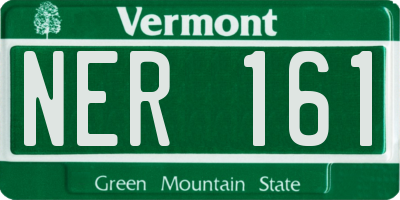 VT license plate NER161