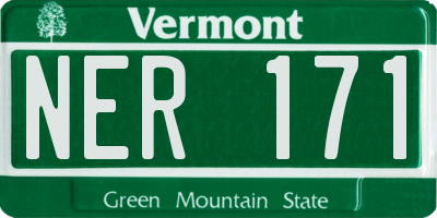 VT license plate NER171