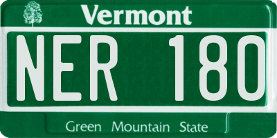 VT license plate NER180