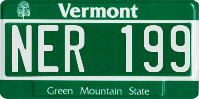 VT license plate NER199