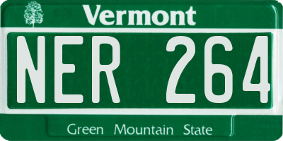 VT license plate NER264