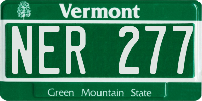 VT license plate NER277