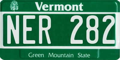 VT license plate NER282