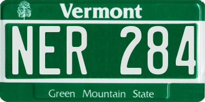 VT license plate NER284