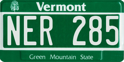 VT license plate NER285