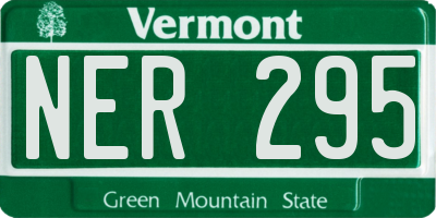 VT license plate NER295