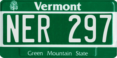 VT license plate NER297