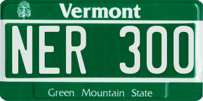 VT license plate NER300