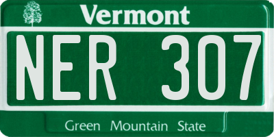 VT license plate NER307