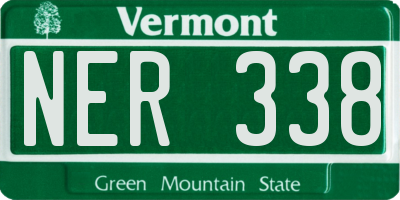 VT license plate NER338
