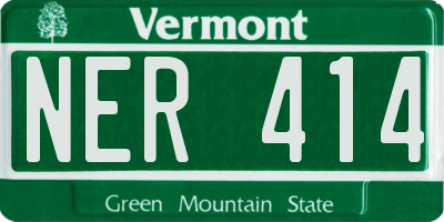 VT license plate NER414