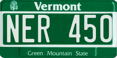 VT license plate NER450