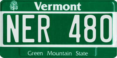 VT license plate NER480