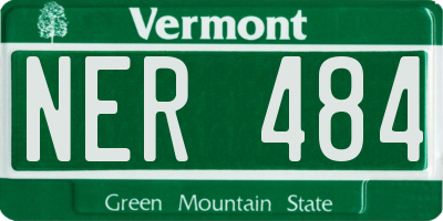 VT license plate NER484