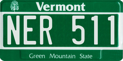 VT license plate NER511