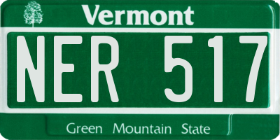VT license plate NER517