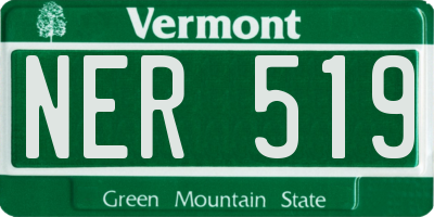 VT license plate NER519