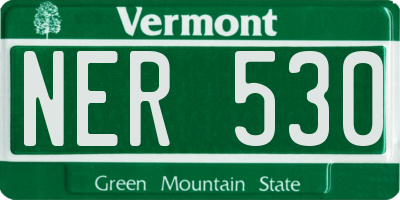 VT license plate NER530