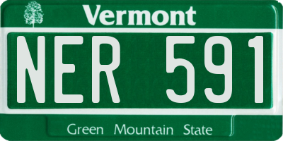VT license plate NER591
