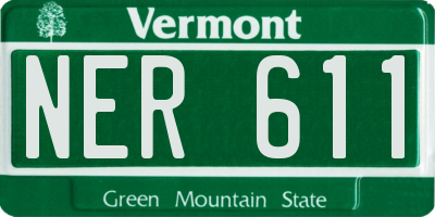 VT license plate NER611