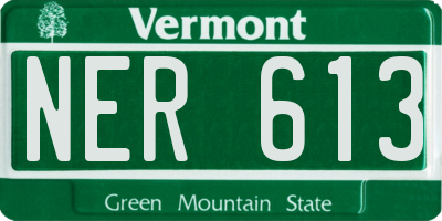 VT license plate NER613