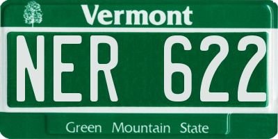VT license plate NER622