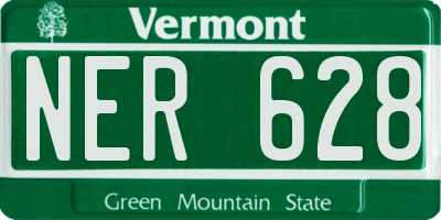 VT license plate NER628