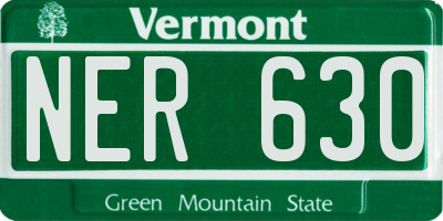VT license plate NER630