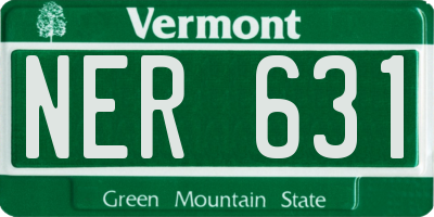 VT license plate NER631