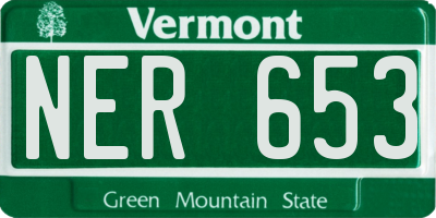 VT license plate NER653