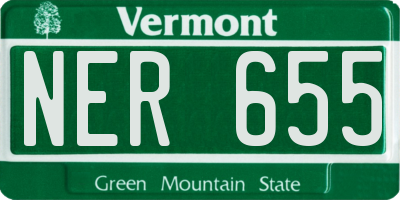 VT license plate NER655