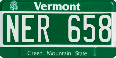 VT license plate NER658