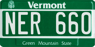 VT license plate NER660