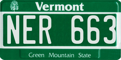 VT license plate NER663
