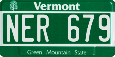 VT license plate NER679