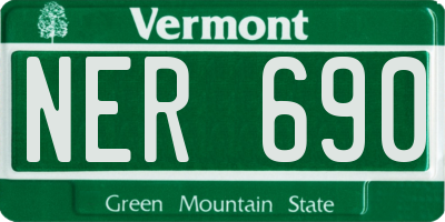 VT license plate NER690