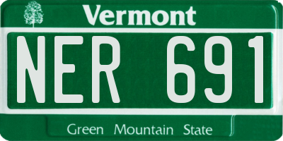 VT license plate NER691