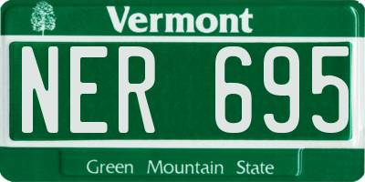 VT license plate NER695