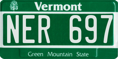VT license plate NER697
