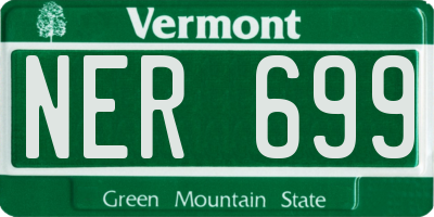 VT license plate NER699