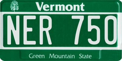 VT license plate NER750