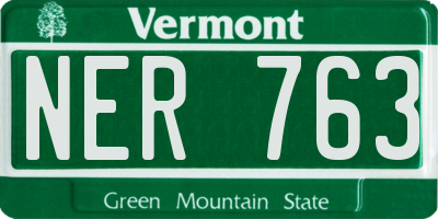 VT license plate NER763