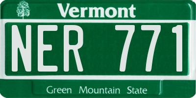 VT license plate NER771