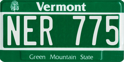 VT license plate NER775