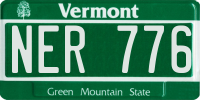 VT license plate NER776