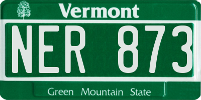 VT license plate NER873