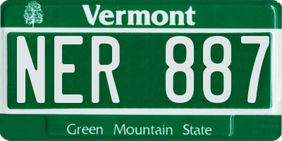 VT license plate NER887