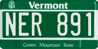 VT license plate NER891