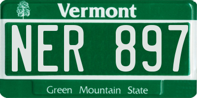 VT license plate NER897