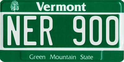 VT license plate NER900